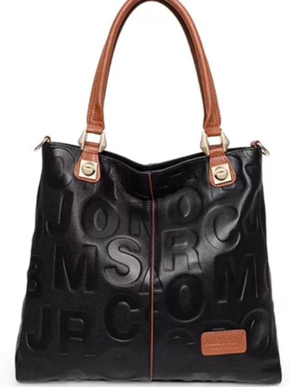 Stylish Women's Soft Leather Cowhide Handbag - Large Capacity Business Bucket